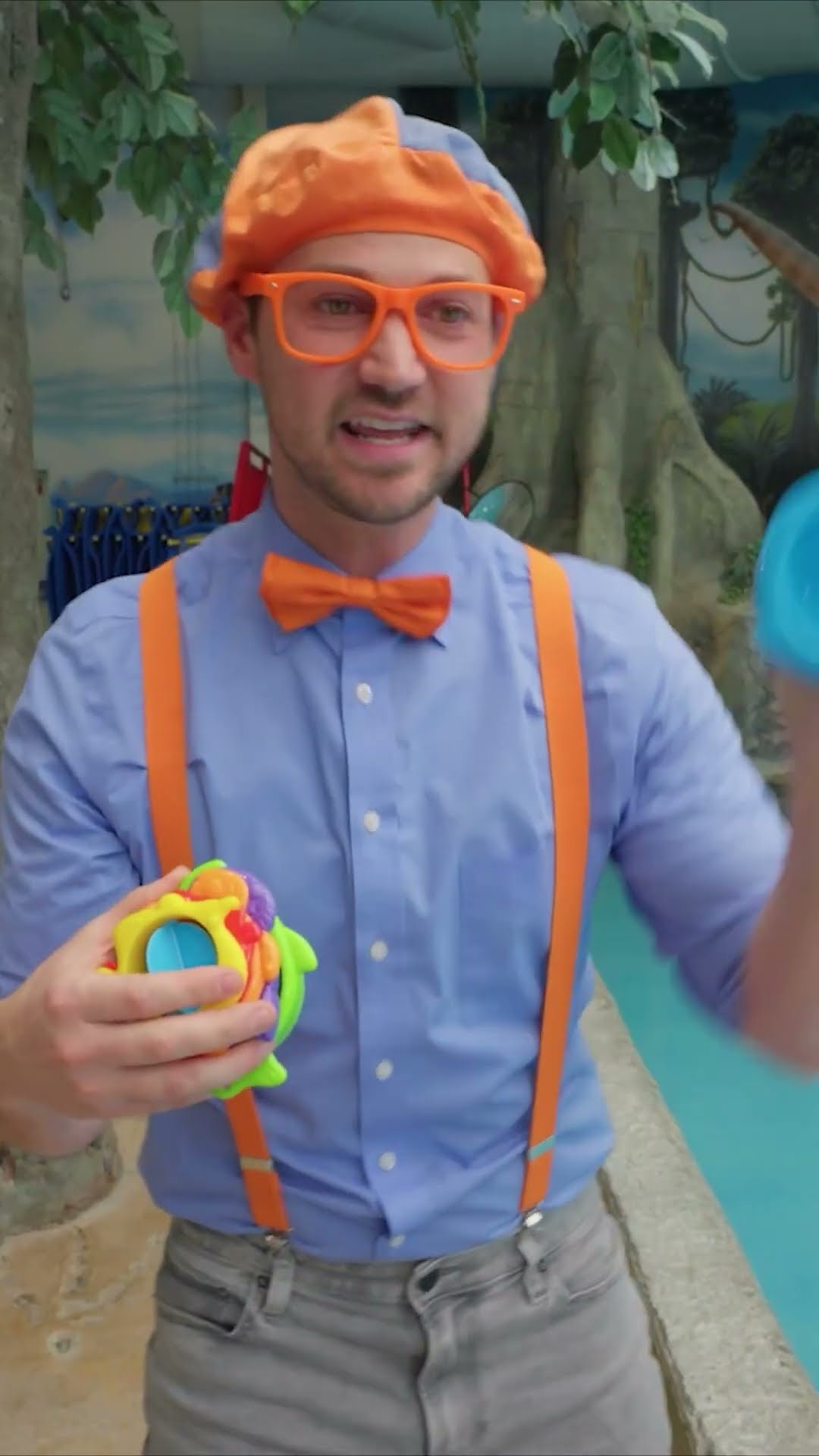 Blippi's Dino T-Rex Party!? A Dinosaur Adventure #shorts #blippi # #education