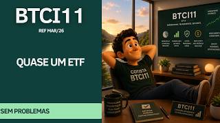 #BTCI11 - FUNDO SEGUE MUITO TRANQUILO... QUASE UM ETF