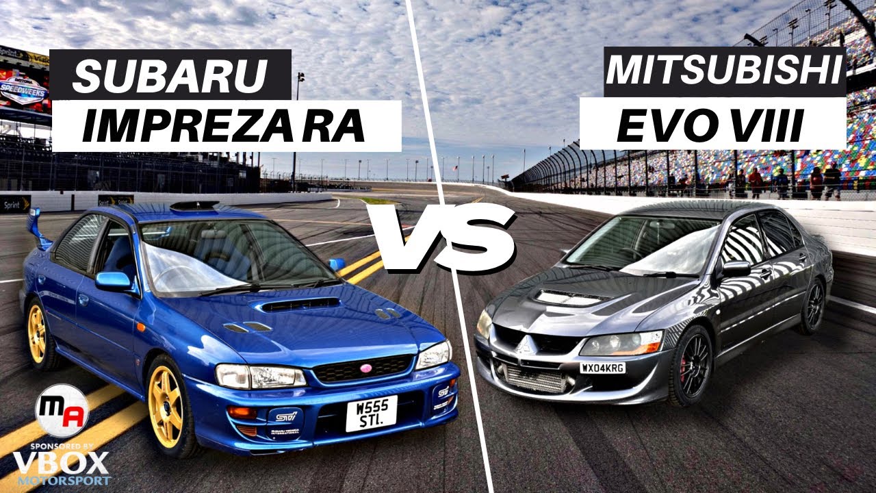 SUBARU IMPREZA TYPE RA VS MITSUBISHI EVO VIII MR - RALLY ICON TRACK BATTLE
