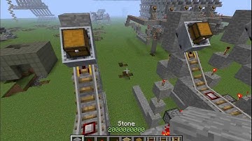 Minecraft Tutorial --- Minecart Storage System
