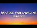 Celine Dion - Because You Loved Me (Theme from "Up Close & Personal") Lyrics