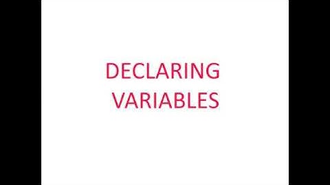 Oracle Database - PLSQL Declaring Variables