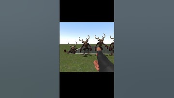 DESTRUCTION POWHAHA VS 99 NIGHT FOREST DEER NEXTBOTS IN GMOD SANDBOX IN SPACE #shortsfeed #brainrot