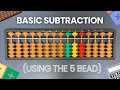 How to Subtract Using the 5 Bead on the Soroban | Beginner Tutorial