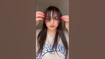 طريقة قص الغرة 
