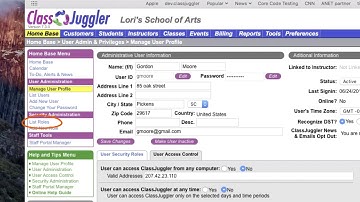 User Roles and Privileges