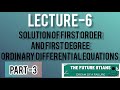 exact differential equations | linear differential equations | Bernoulli's equation | integration fa