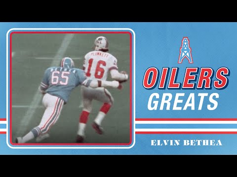 ELVIN BETHEA  Houston Oilers 1979 Wilson Throwback NFL Football