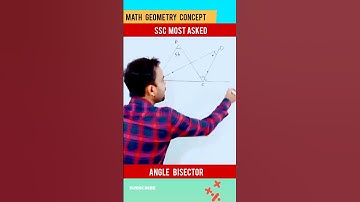 🔺️ : Angle bisector geometry || geometry math tricks || advanced ssc math important concept