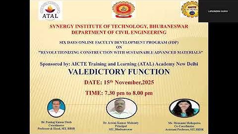 Valedictory Session: Atal Online FDP on Revolutionizing Construction with Sustainable Materials