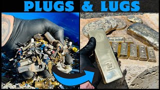 Plugs & Lugs เศษหลอมละลาย - 10 กก. - การหลอมโลหะ ASMR - ถังขยะสู่สมบัติ - BigStackD Copper