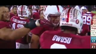 Stanford Francis Owusu incredible touchdown catch around the defender