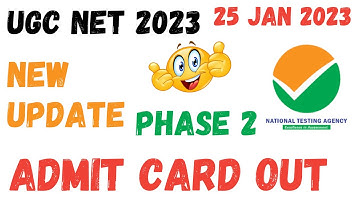 UGC NET 2023 // Phase II Admit Card OUT🚨🚨  // NEW UPDATE // 25 JAN 2023 // कैसे करें DOWNLOAD??
