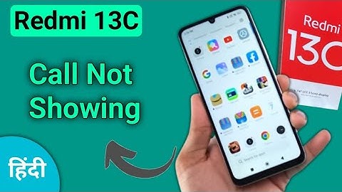 incoming call ringing but not showing redmi 13c, how to fix incoming call not showing on screen