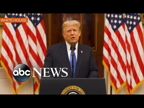 Trump delivers farewell address