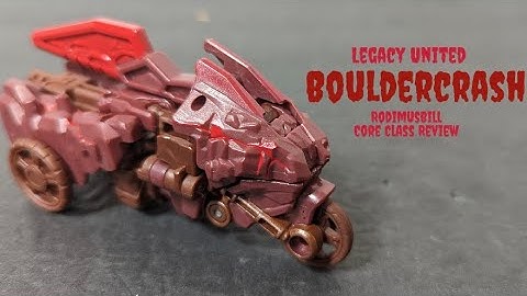 Legacy United Infernac Universe BOULDERCRASH Core Class Transformers Figure - A Rodimusbill Review