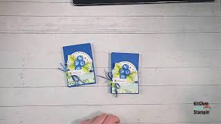 How to make a Kit Kat Treat Box with Stampin' Up! Blueberry Bunches Kitchen Table Stamper