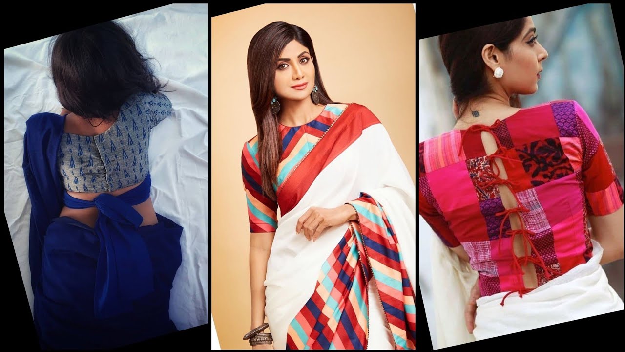 Simple & Stylish Saree Blouse 2020-2021 || Beautiful Saree Blouse