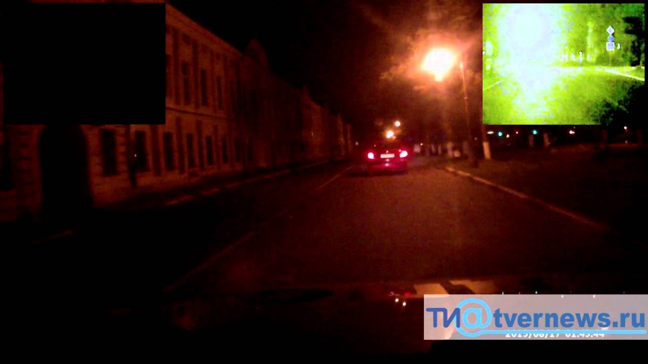 В Твери была погоня за водителем не имеющим водительского удостоверения ...