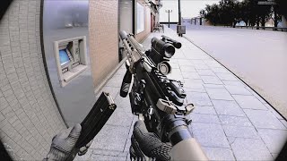 BODYCAM footage 911 emergency call about heavily armed group of Russian in Bank #readyornot #swat