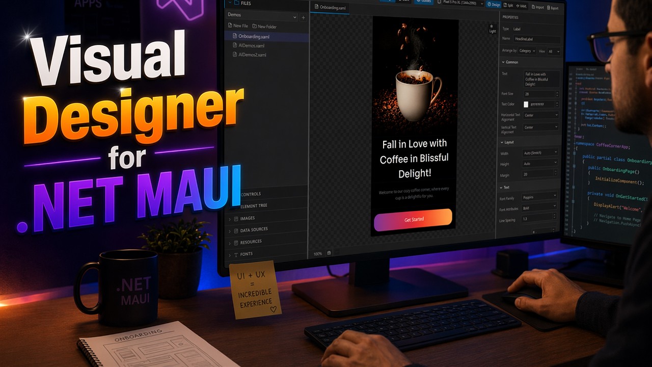 XAML Visual Designer for building .NET MAUI apps - YouTube