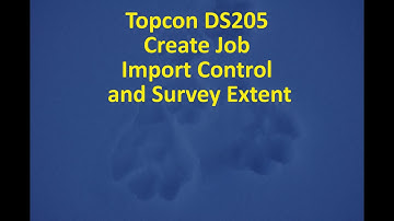 1 Topcon/Magnet, Begin Job Import Data