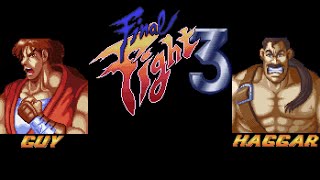 Final Fight 3 Guy & Haggar SNES
