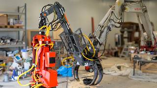 Building a Fully Hydraulic Harvester Boom With a Working Grapple screenshot 5