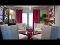 red and gray living room designs