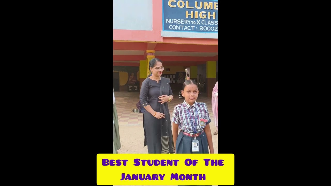 Monthly Excellence Awards | Columbus Model High School | [Jan, 2026]