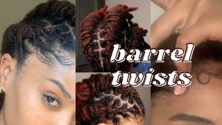 HOW TO: BARREL TWISTS ON 61 THICK SEMI-FREEFORM LOCS |thequalityname