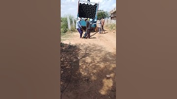 200 mm DI pipe unloading by labour #shorts #viral #pipe #youtubeshorts #water #trending #ytshorts