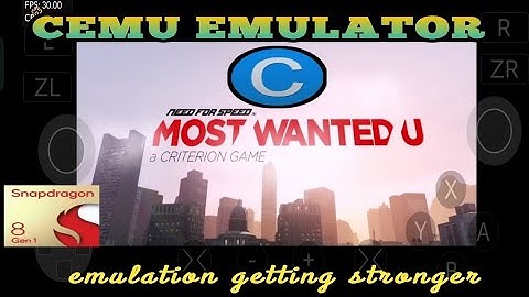Need For Speed Most Wanted Gameplay on updated Cemu Emulator Android 🔥🔥 | NFS Most Wanted #emulation