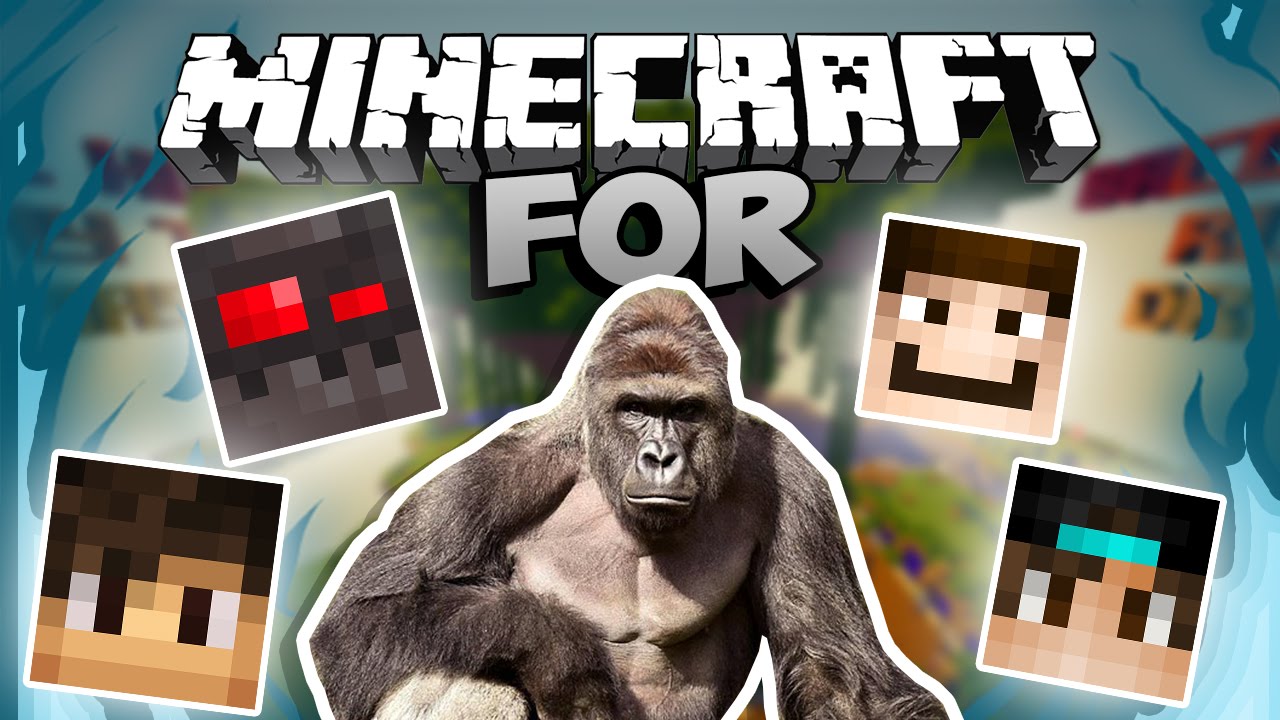 Minecraft for Harambe!? (w/ Pokediger1, KiingTong, & Graser10!) - YouTube