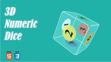 Dice | 3D Numeric Dice | HTML CSS 😮