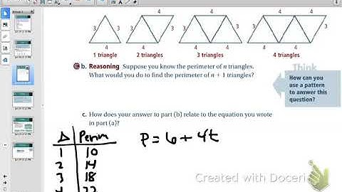2.2 - Patterns and Linear Functions