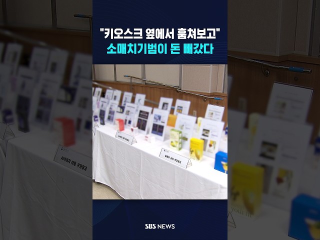 옆에서 비밀번호 훔쳐 본 소매치기범  #shorts