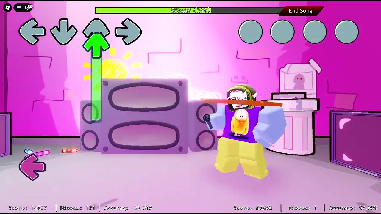 Blissful [QT Rewired] Me VS Random User (He left...) | Basically FNF: Remix