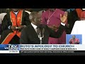 Ruto apologises to Kenol church for death of man during his campaign