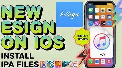[UPDATED] Install ESign on iOS | Install IPA Files on iPhone & iPad (No PC) iOS 15 - 26.1
