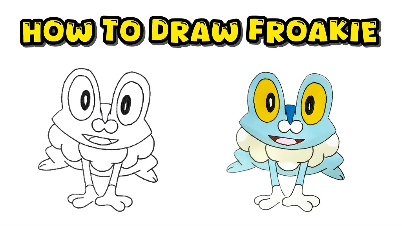 How to Draw Froakie with Simple Steps – Guide to Water-type Pokémon ...