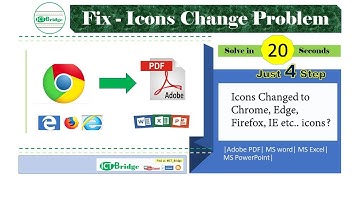 How to FIX ICONS Change Problem Windows 8, 10 | - PDF/Word/Excel/PowerPoint | Complete Tutorial
