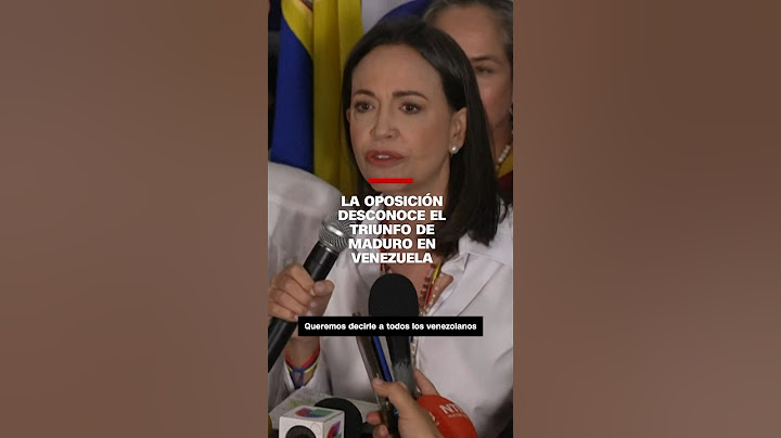 María Corina Machado y Edmundo González desconocen el triunfo de Nicolás Maduro en Venezuela