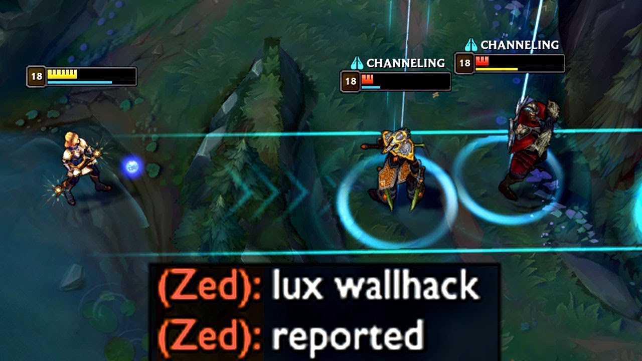 WALL HACK LUX - BEST SNIPES EVER (League of Legends)