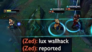 WALL HACK LUX - BEST SNIPES EVER (League of Legends)