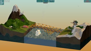 Poly Bridge Walkthrough - Alpine Meadows - 16m Over Bridge