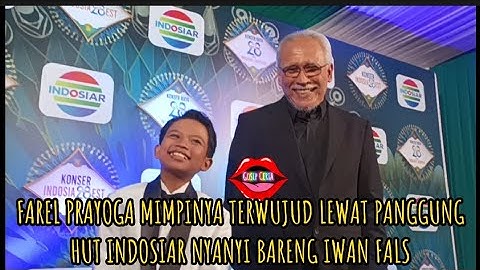SENYUM SUMRINGAH FAREL PRAYOGA WUJUDKAN MIMPINYA BERTEMU DENGAN IWAN FALS