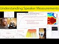 Understanding speaker measurements