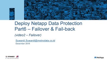 Netapp Data Protection Part6 - Failover & Failback (video2 - failover method)