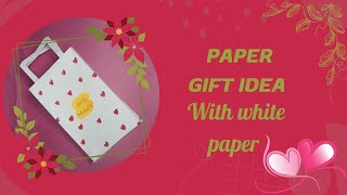 Easy white paper gift ideas | cute gift bag with paper | white paper craft #giftideas